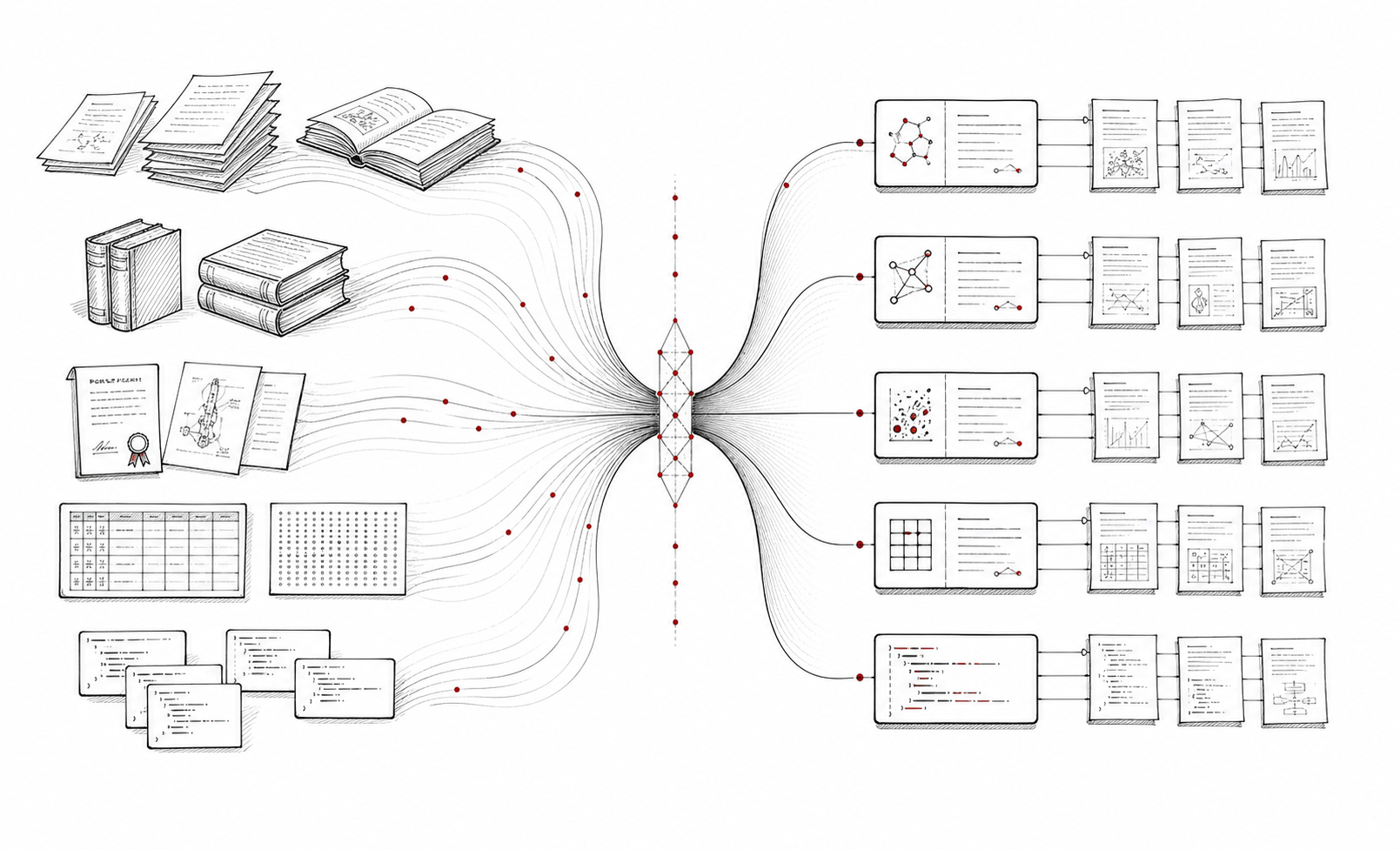 多源知识资产汇聚为 AI-Ready Knowledge Objects